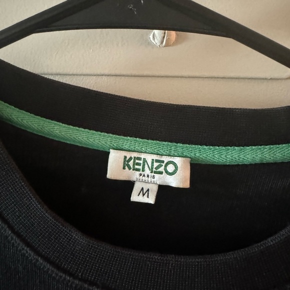 Kenzo Tiger Sweatshirt – Black with Green Logo Embroidery size M - Picture 3 of 4